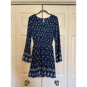 Navy long sleeve dress